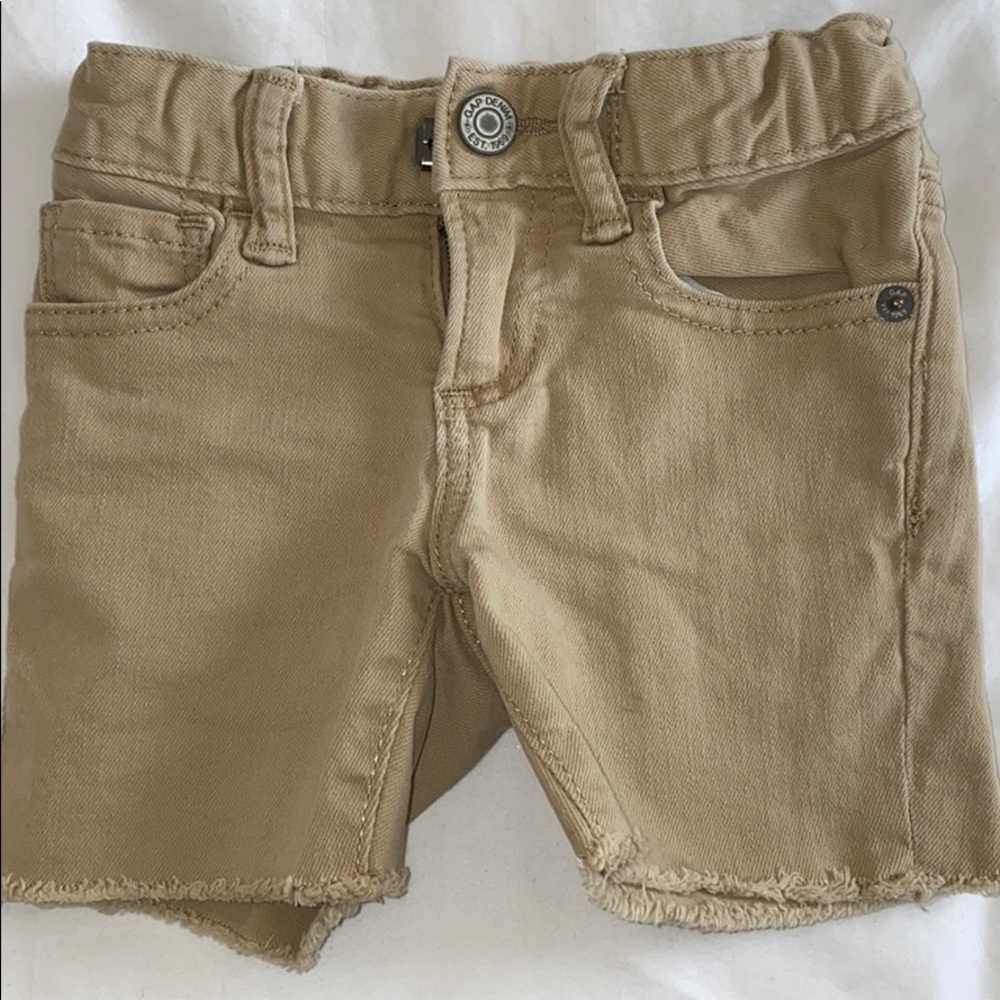 Baby gap khaki color denim shorts